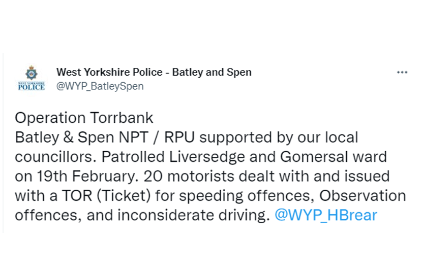 Thank you to WYP for Operation Torrbank