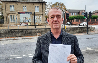 Keith Mallinson calls on the Labour-run council to stand up for local residents and improve road safety in the ward