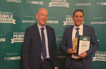 Sajid Hussain honoured at parliamentary awards